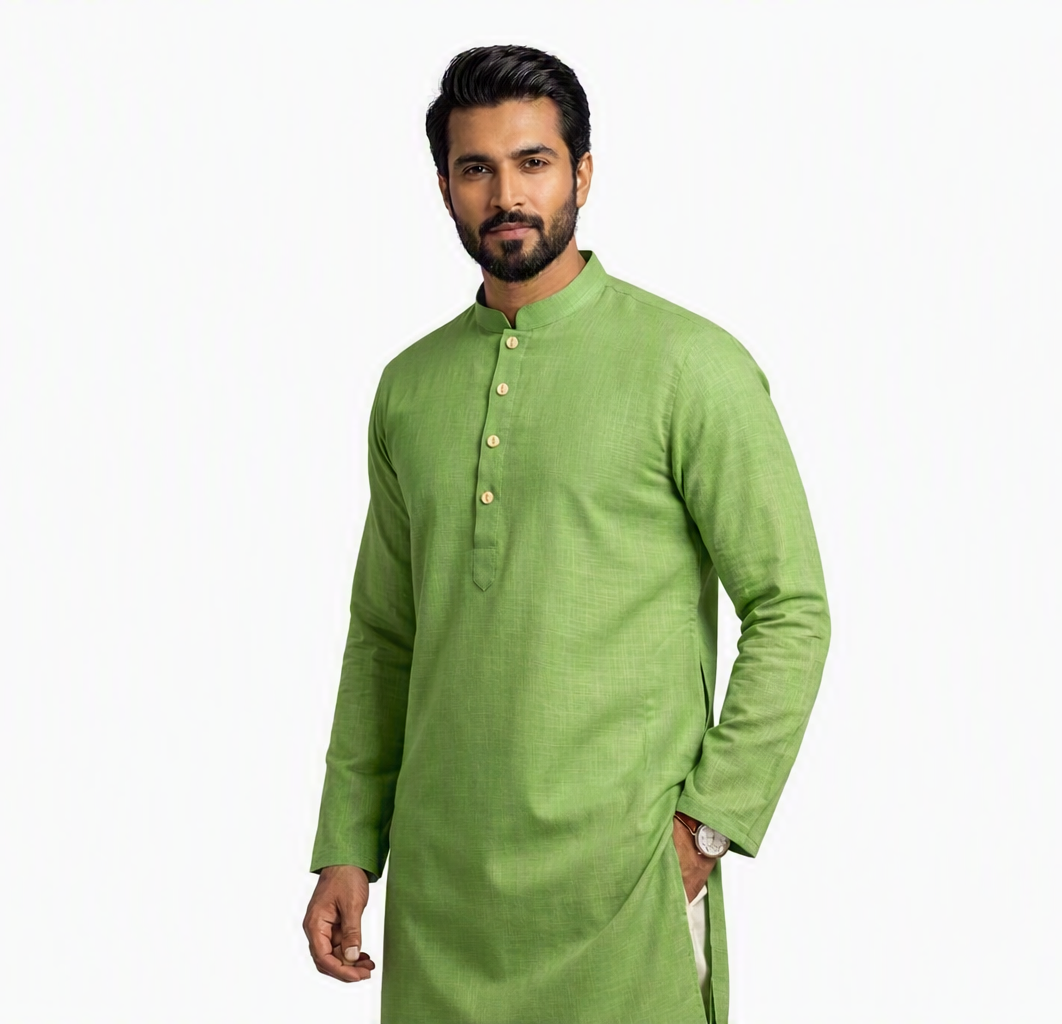 Classic Men's Kurta – Premium Cotton Blend - Image 4