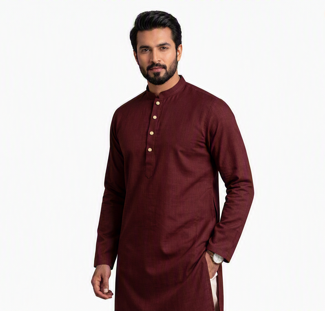 Classic Men's Kurta – Premium Cotton Blend - Image 3
